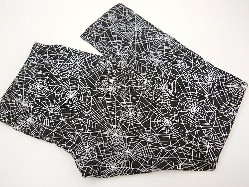 Ankle Leggings HALLOWEEN Spider Web Women SIZE XS Black NO BOUNDARIES Inseam 28