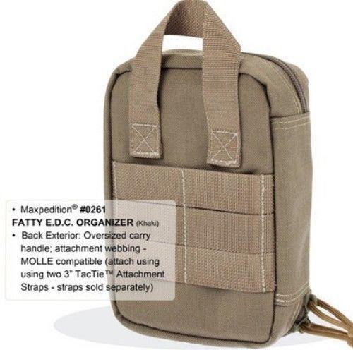 Maxpedition Fatty Pocket Organizzazione Nero e D C# 0261 Edc 5 x 7 Sacca