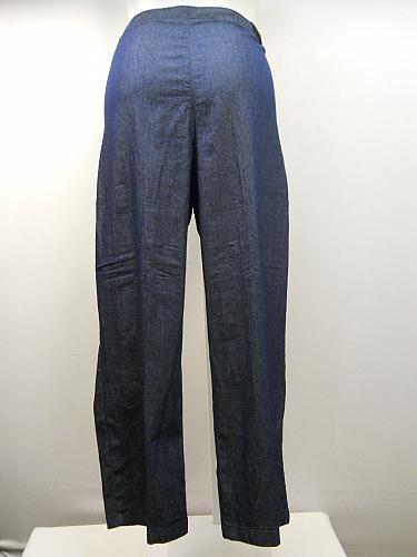 Women Dark Denim Pants SIZE 2XL Elastic Waist Straight Legs Inseam 32