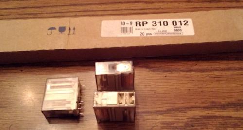 Lots of 20: Schrack Tyco RP 310 012 :: 16A SPDT 12VDC PC Board Relays