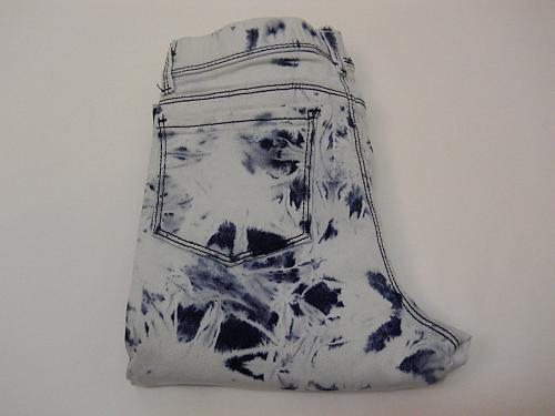 Jordache Girls Crop Jegging Size XL 14-16 Tie Dye Wash Print Cuffed Legs