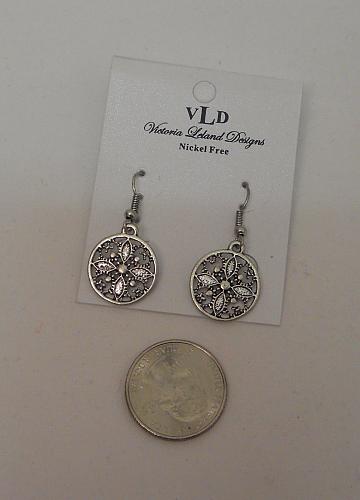Womens Earrings Drop Dangle Silver Tones Fashion VICTORIA LELAND DESIGNS Hooks