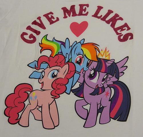 Graphic T- Shirt MY LITTLE PONY Girls White Size XL 14-16 Short Sleeves