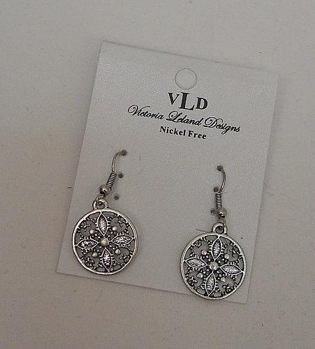 Womens Earrings Drop Dangle Silver Tones Fashion VICTORIA LELAND DESIGNS Hooks