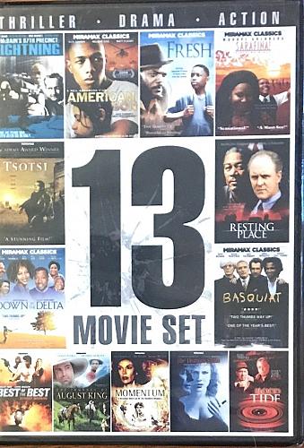 13movie DVD American Son,FRESH,Resting Place,SARAFINA,AugustKing,MOMENTUM,TSOTSI