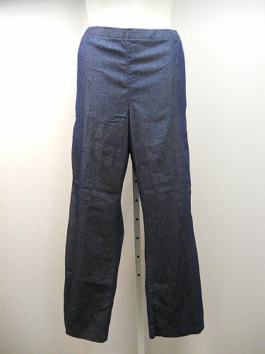 Women Dark Denim Pants SIZE 2XL Elastic Waist Straight Legs Inseam 32