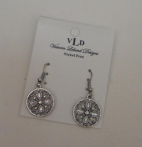 Womens Earrings Drop Dangle Silver Tones Fashion VICTORIA LELAND DESIGNS Hooks