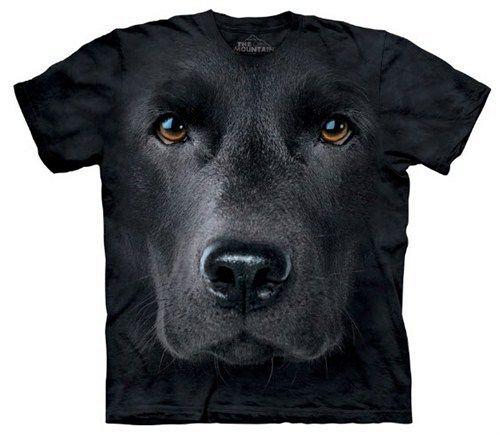 Nero Laboratorio Faccia Cane T Shirt The Mountain Maglietta Animale Adulto