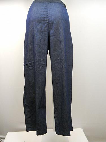 Women Dark Denim Pants SIZE 2XL Elastic Waist Straight Legs Inseam 32