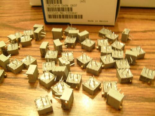 Lot of 50: BI 68PR100KLF :: 100K Ohm Res Cermet Trimmer :: FREE Shipping