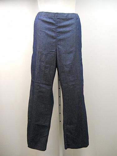 Women Dark Denim Pants SIZE 2XL Elastic Waist Straight Legs Inseam 32