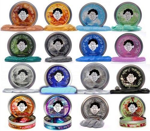 Pazzo Aaron's Thinking Putty 10.2cm Scatole Argento Oro (You Pick Colore & Stili