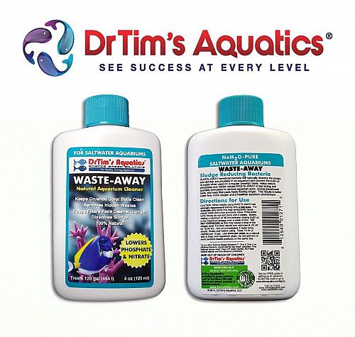 Dr. Tim's Waste-Away 118ml Bottiglia per Acqua Salata Acquari Snack 120 Galloni
