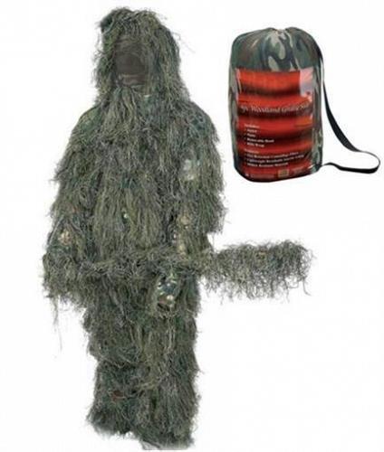 Mimetico Ideale XL/2X 3D Completa 4 Pz. Cappuccio, Fucile Scialle, Pantaloni,