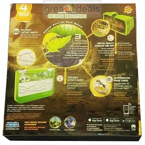 Uncle Milton Antopia Avventura Virtuale Esploratore Formica Farm / Occhiali e