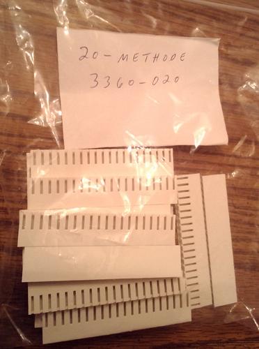 Lots of 20: Methode Electronics 3360-020 : 20 Position Crimp Receptacle FREE Shipping