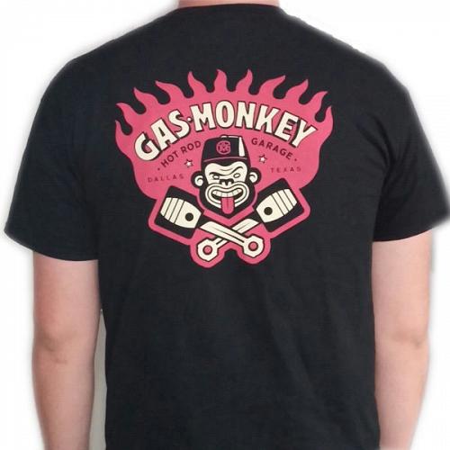 Flamin Gas Monkey Garage T-Shirt Hot Dallas Tx T-Shirt Unisex Nero Flammin