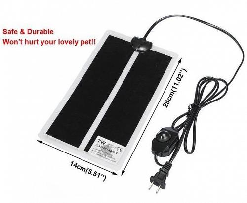 7W Rettile Riscaldatore Regolabile Temperatura Tappetino Riscaldante Animale