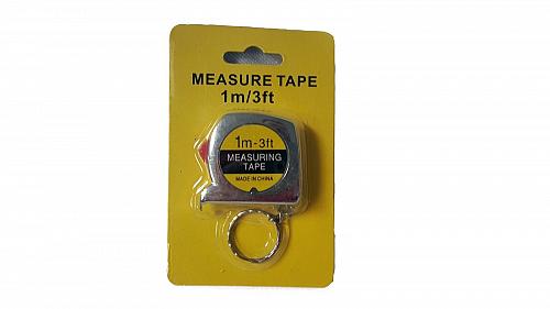 Metro Portachiavi Tascabile Mini Misurazione Tuttofare Attrezzo 0.9m Metallo