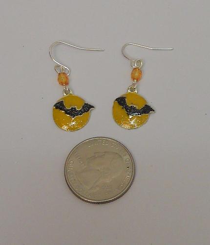 Women Earrings BATS HALLOWEEN Drop Dangle Hook Fasteners FASHION JEWELRY