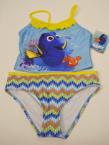 DISNEY FINDING DORY GIRLS Tankini Set Swimwear Size 7/8 Halter Top Spaghetti Str