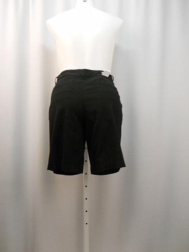 Shorts SIZE 16 AMERICAN LIVING Womens Solid Black Button Zipper Closure