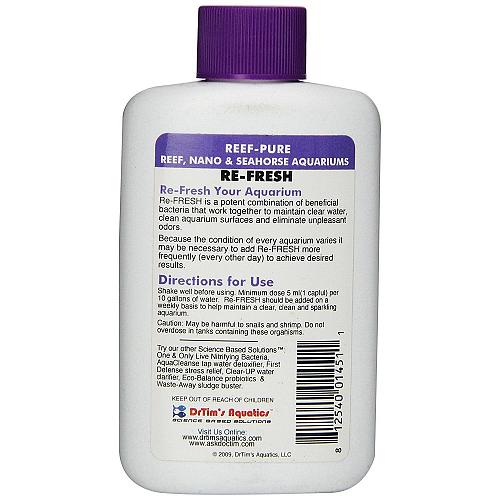 Dr. Tim's Aquatics Re-Fresh Scogliera Puro 118ml Scintillante Acqua Salata