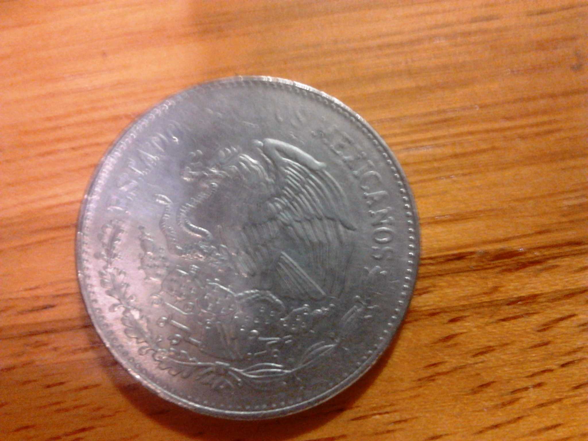 Mexico 1981 $20 Peso Maya Culture Mexican Coin - engraved on rim - nice ...