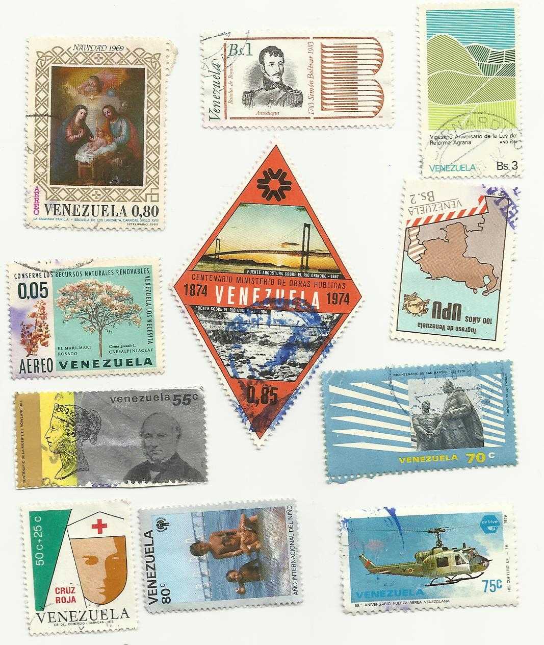 Venezuela STAMP LOT 1 Lot of 9 Stamps For Sale