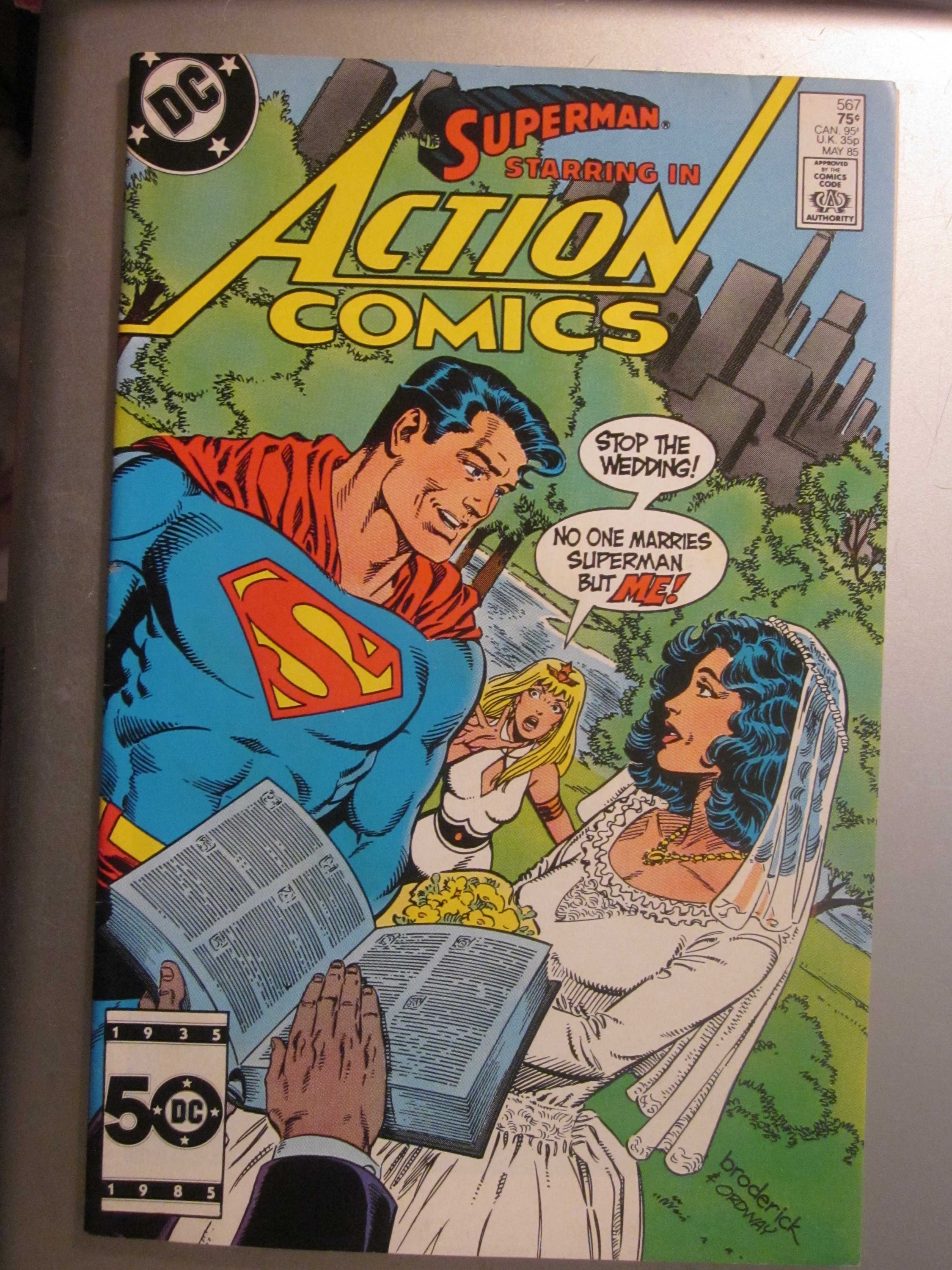 action comics 567 superman 1985 nice gloss color 1st print 1st