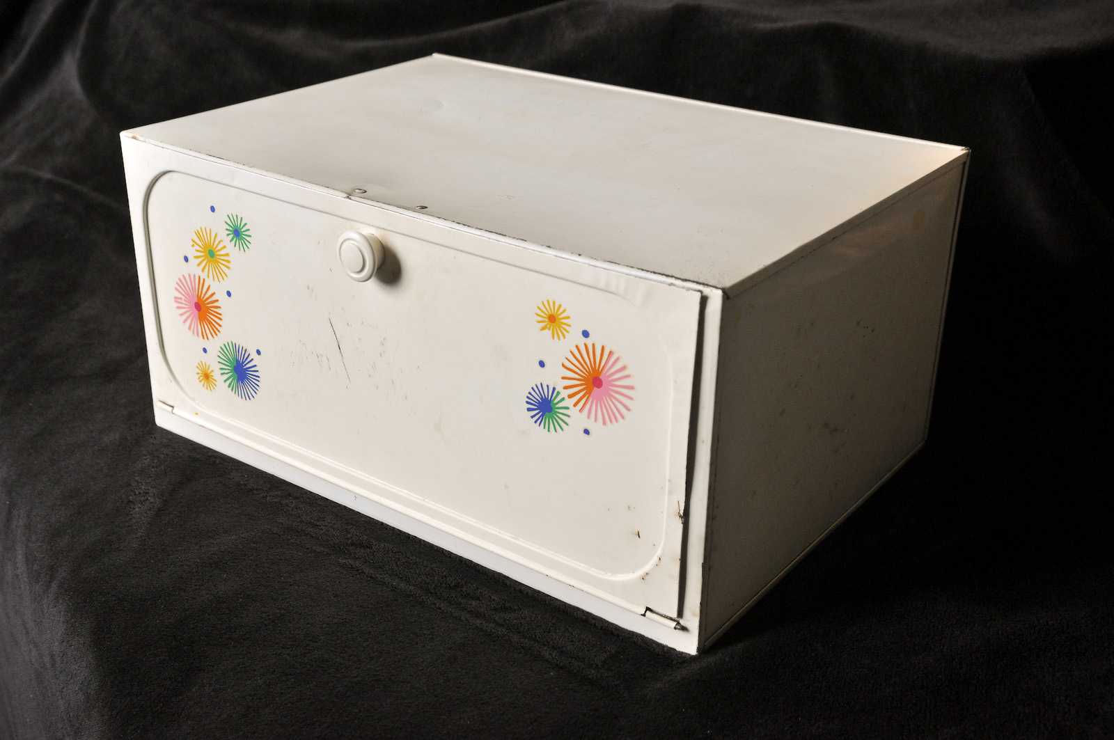 93 atomic number Metal Atomic  Box Starburst   Retro  Bread Mid Century