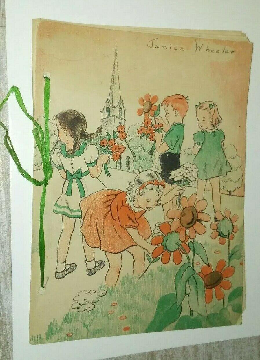 BEGINNERS BIBLE LESSON LEAFLETS 1944 BOUND JESUS MARY SCHOOL For Sale beginners-bible-lesson-leaflets-1944-bound-jesus-mary-school-for-sale