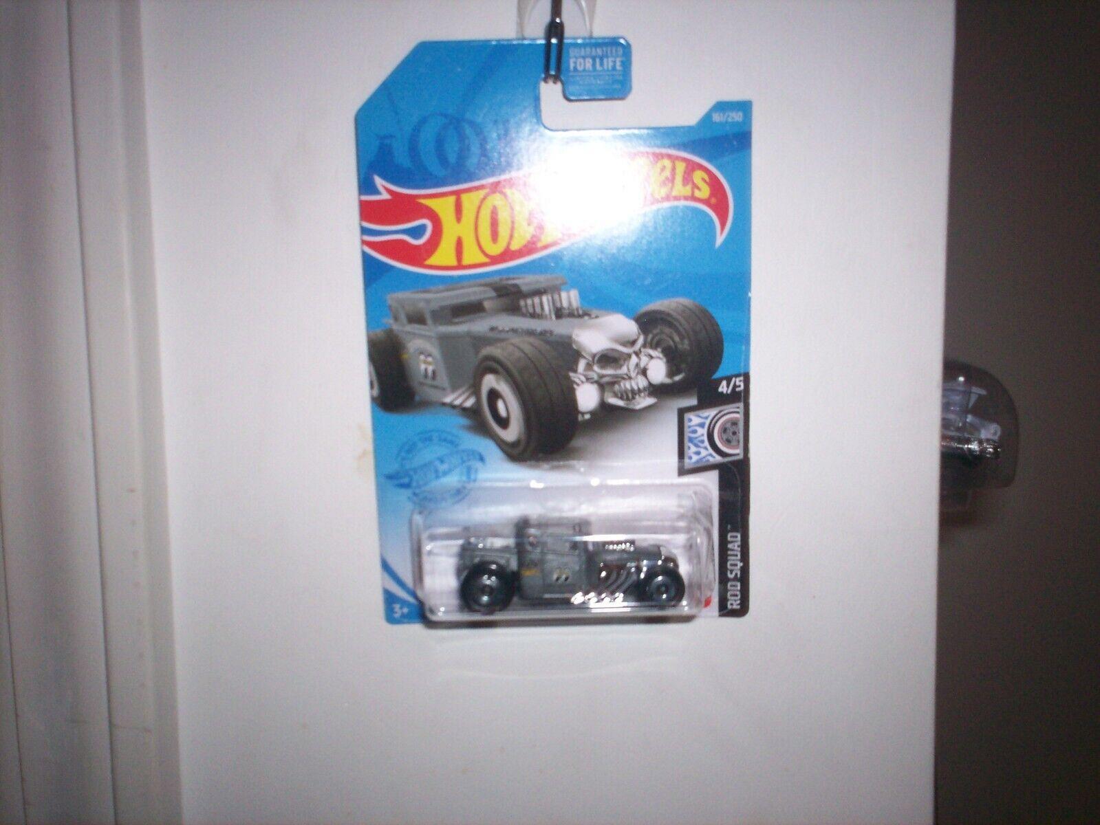 Hot Wheels 2021 Bone Shaker MoonEyes Gray - Rod Squad 4/5 Collector's Edition
