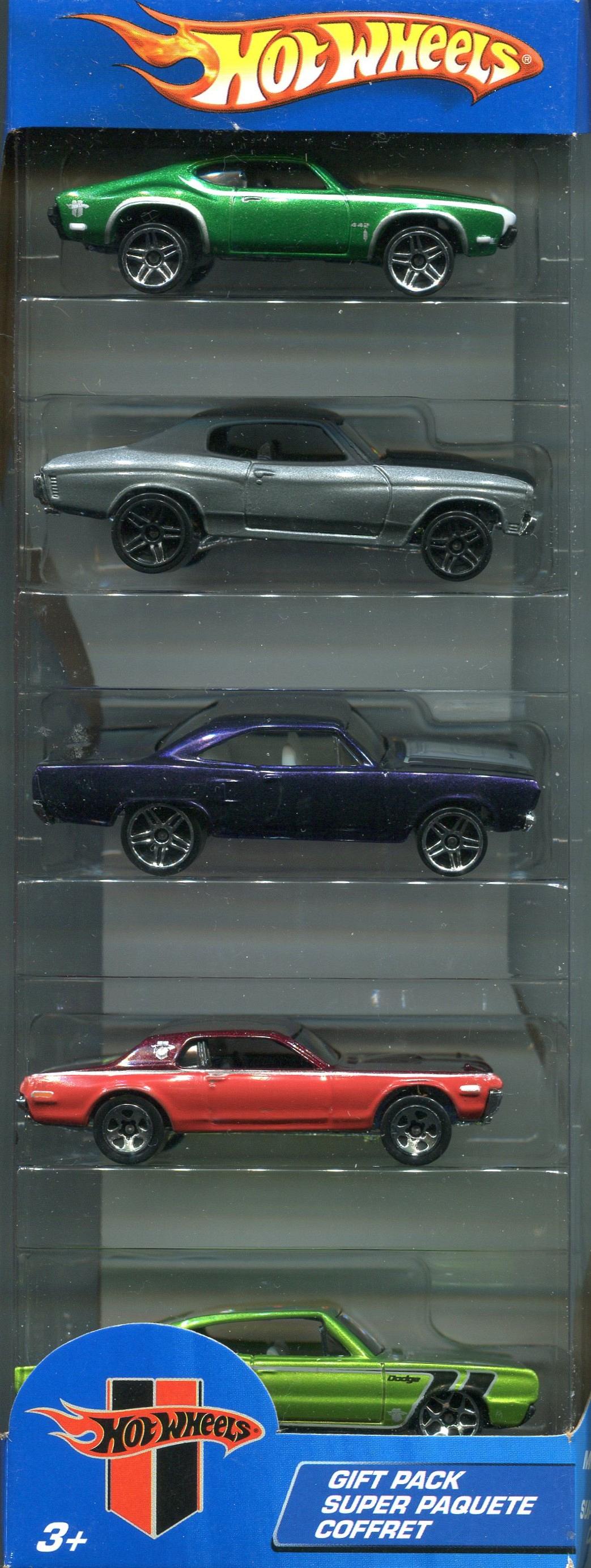 Vintage Hot Wheels Racing World 5 Car Gift Pack - 1:64 Scale Die Cast Metal Cars, 1997 Mattel - View #3