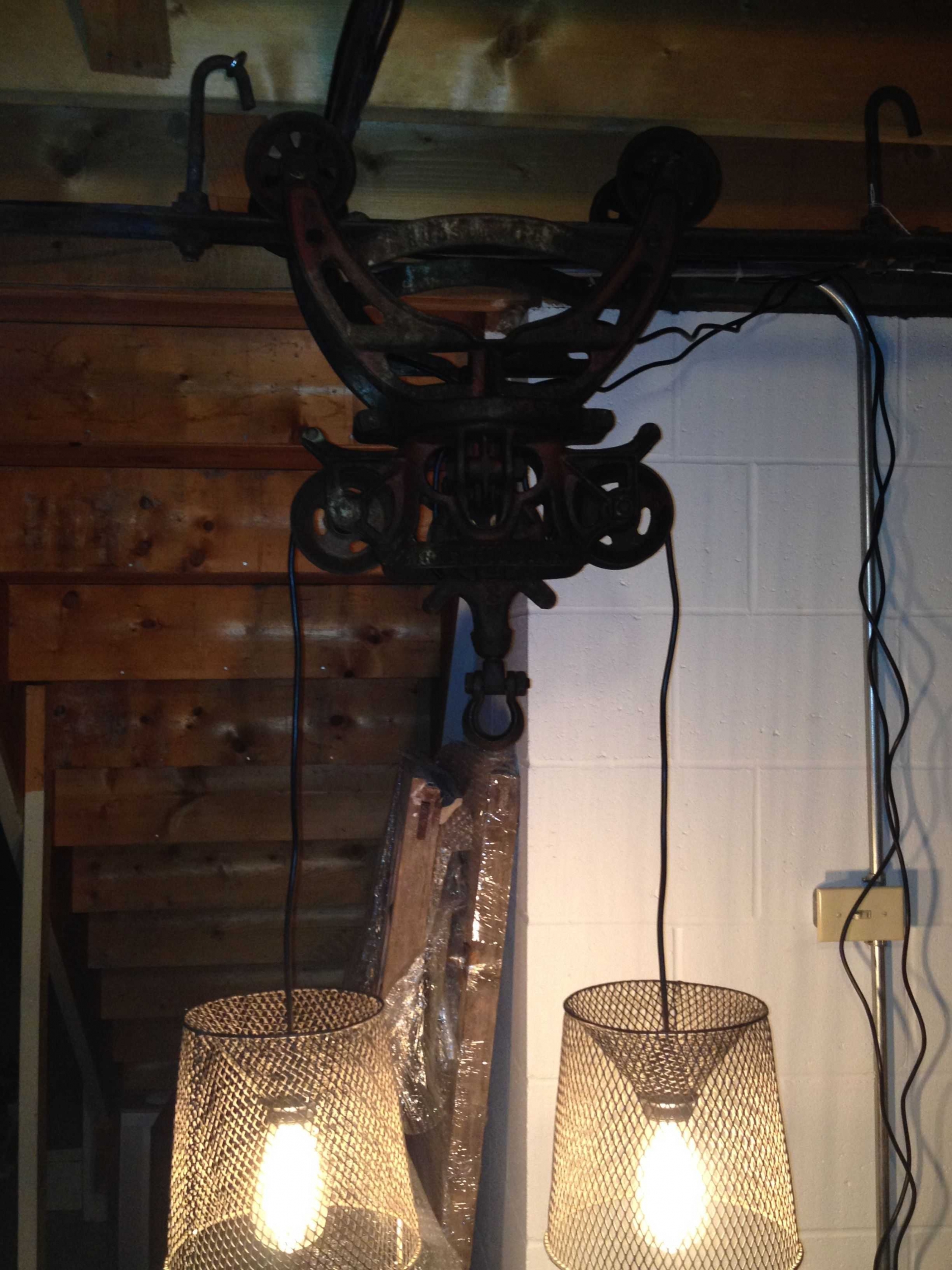Vintage Hay Trolley Pendant Lamp