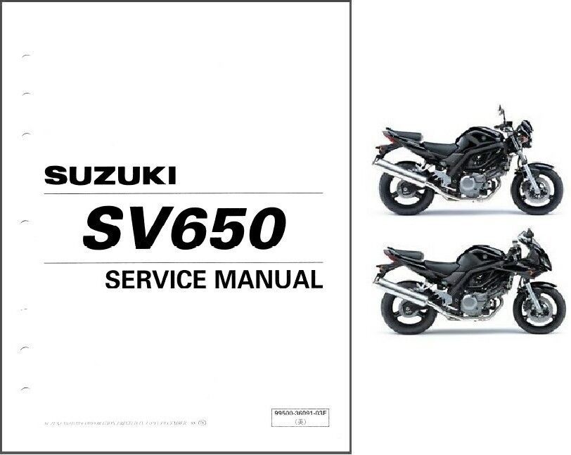 03-09 Suzuki SV650 SV650S Service Repair Shop Manual CD ...