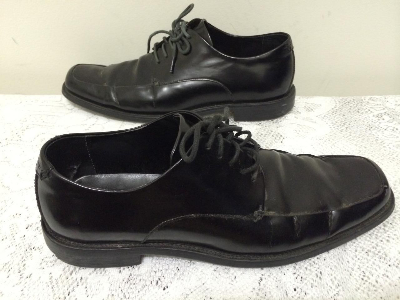 calvin klein mens black dress shoes