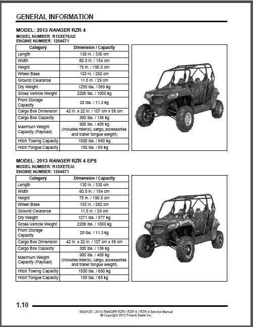 2013 POLARIS RZR 800 SERVICE MANUAL PDF visual data 2