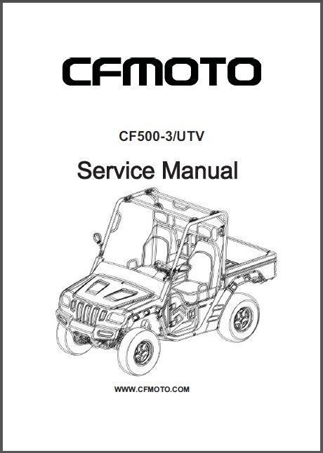 Cf moto 500 utv service manual