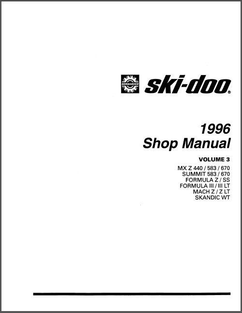 1991 ski doo manual free