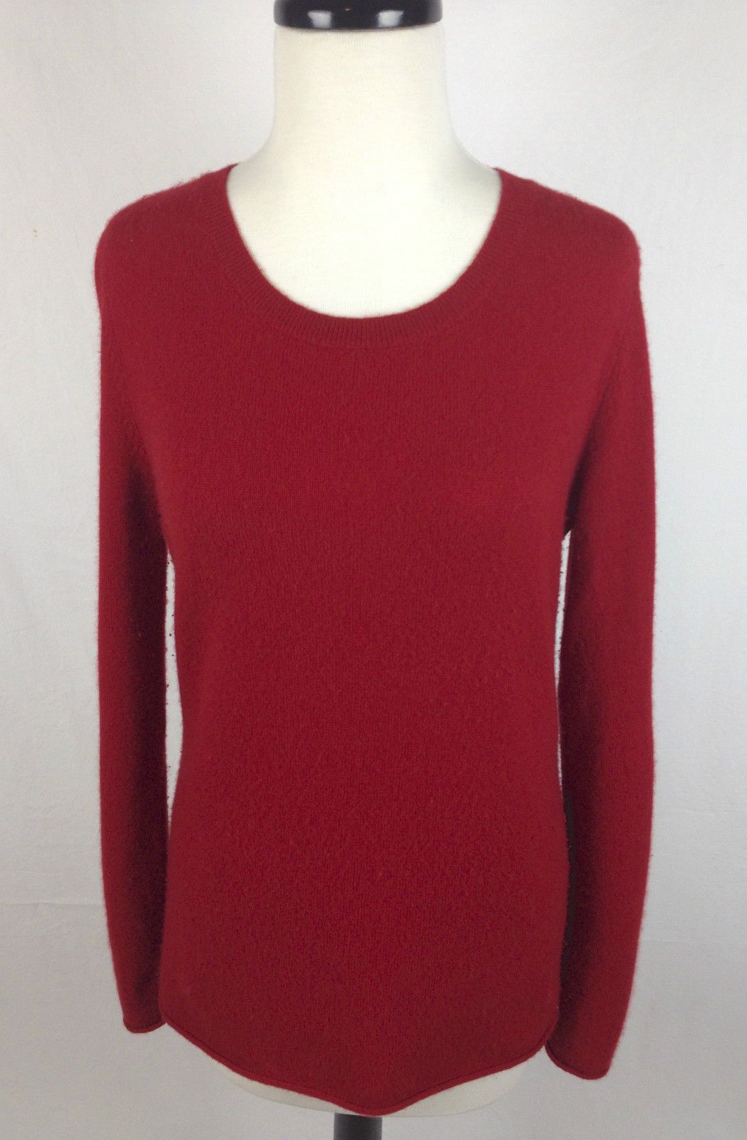 women's red cashmere sweater