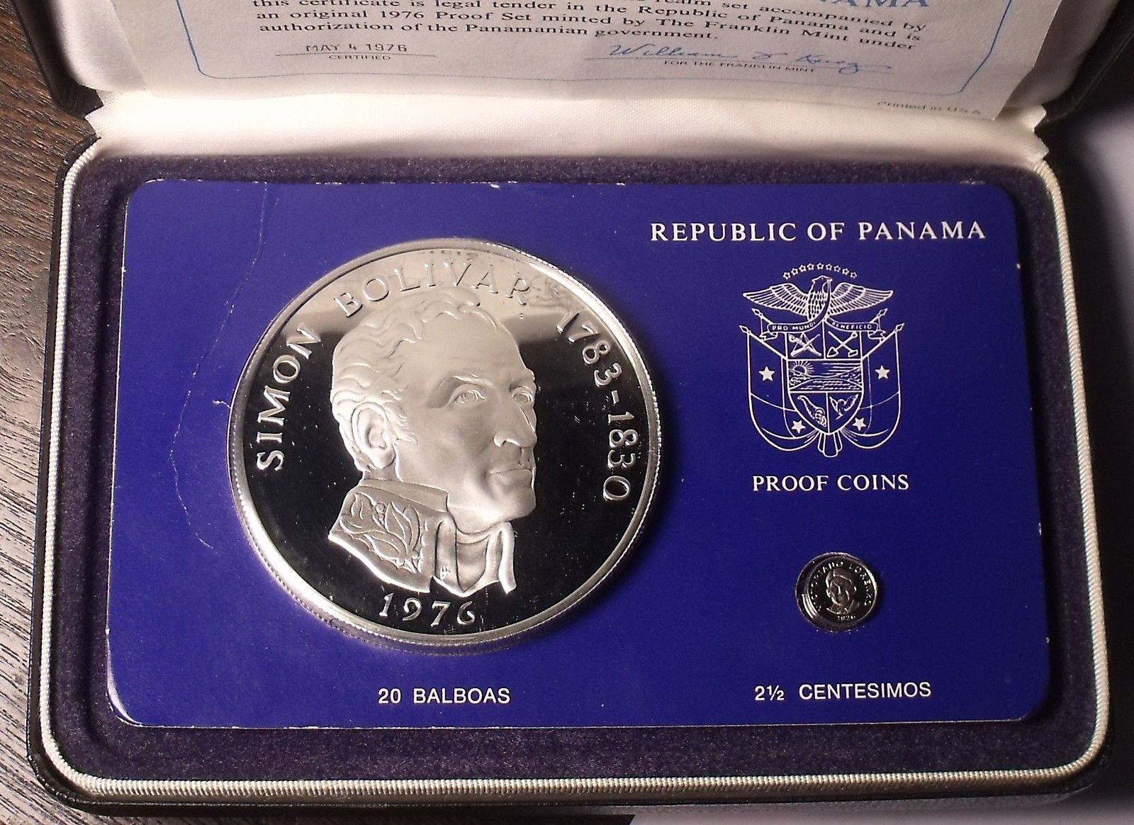 Panama 1//10th Balboa 1974 RARE PROOF~Only 18,000 Minted~Free Shipping