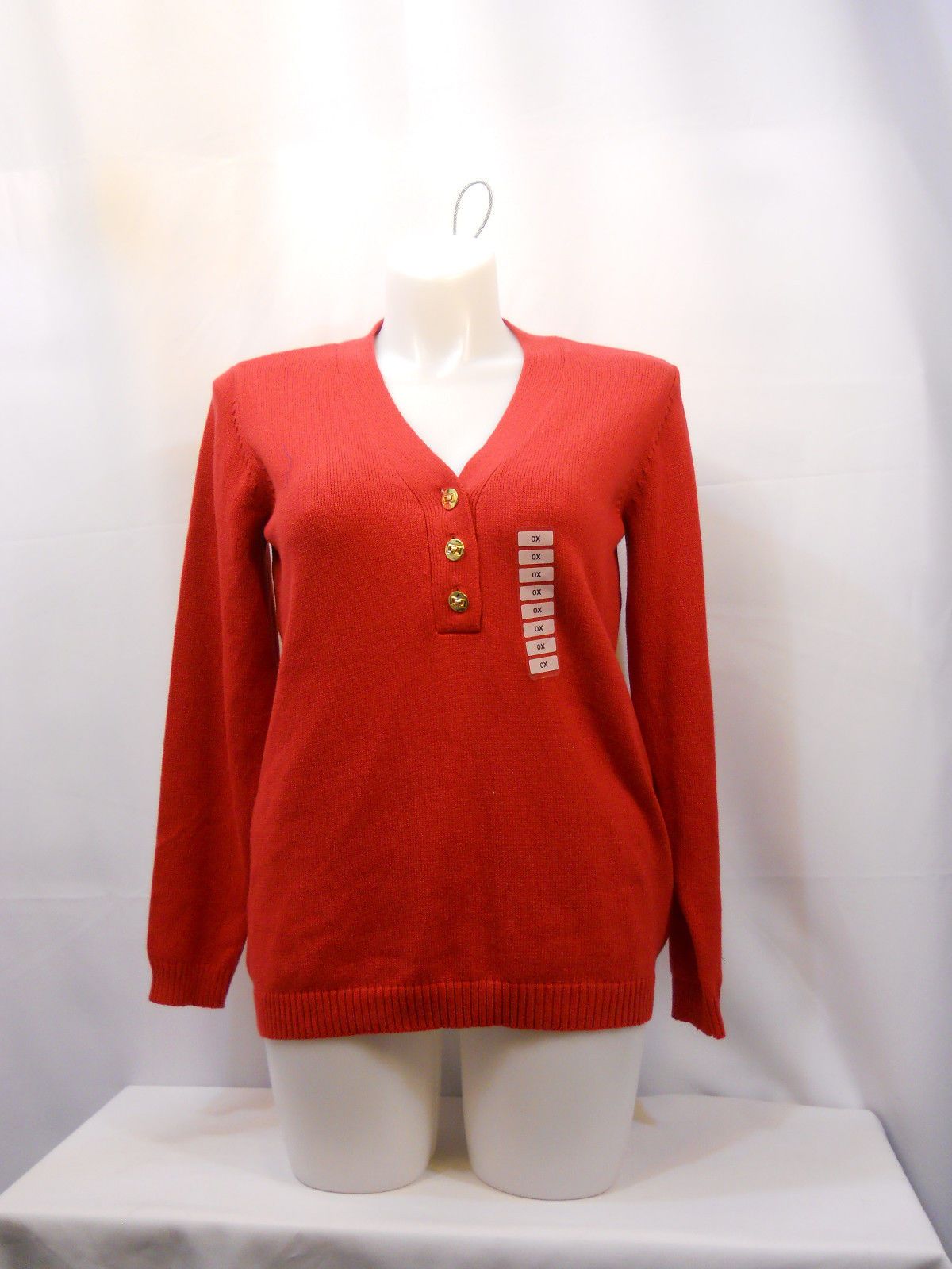 Charter Club Deep Black Henley Sweater
