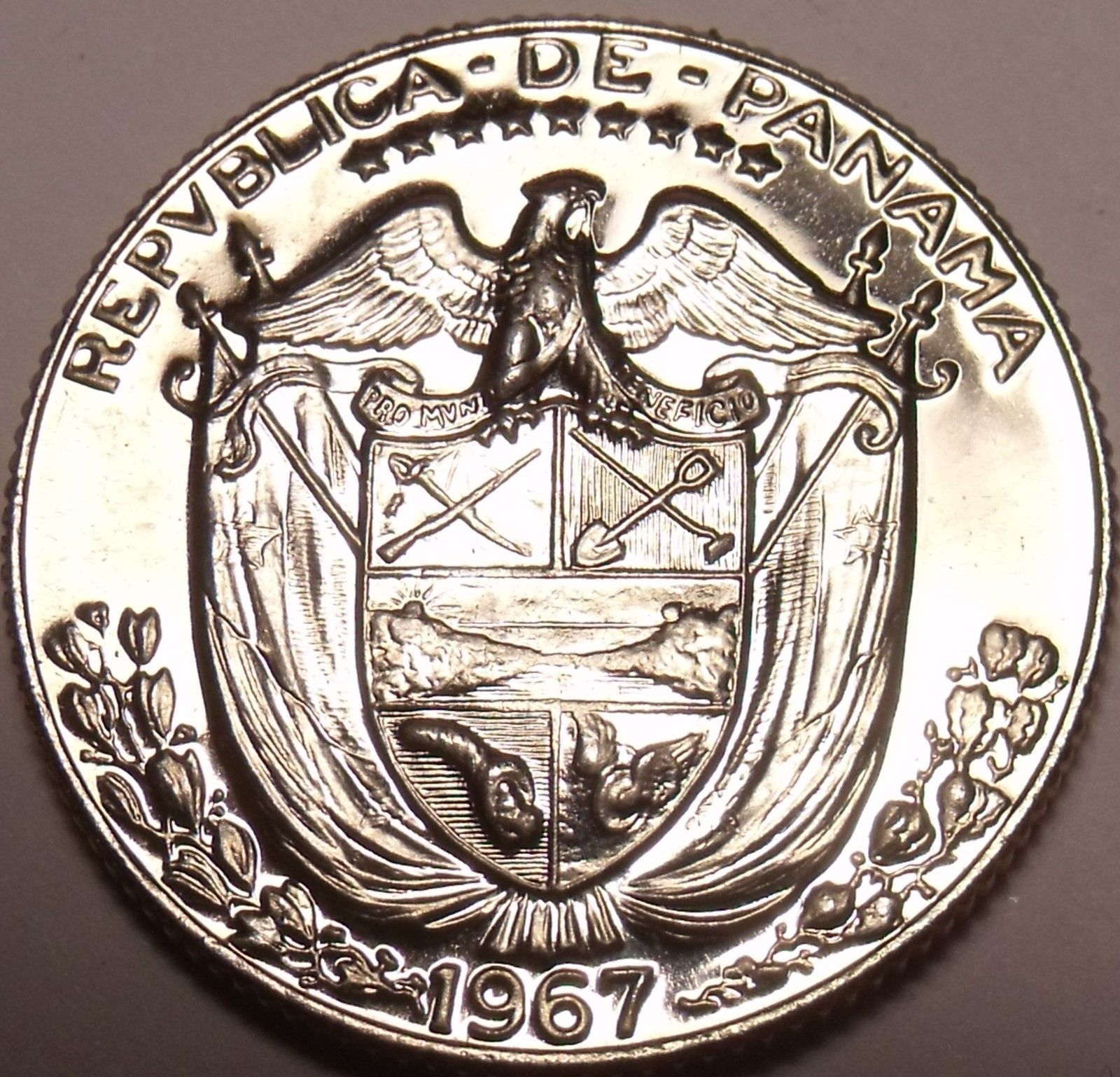 Panama 1//10th Balboa 1966 RARE PROOF~Only 13,000 Minted~Free Shipping