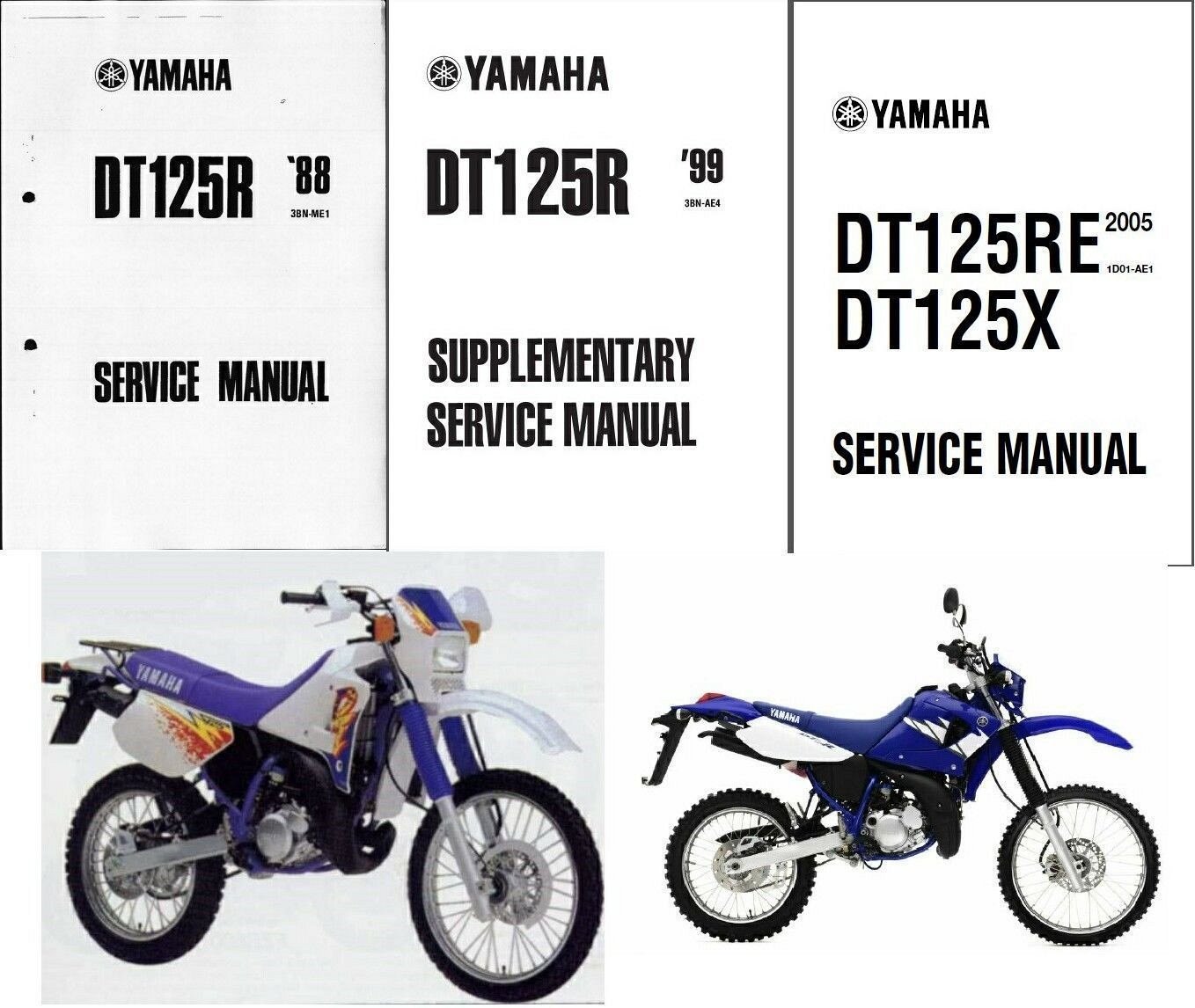 88-07 Yamaha DT125R Service Repair Workshop Manual CD ---- DT 125