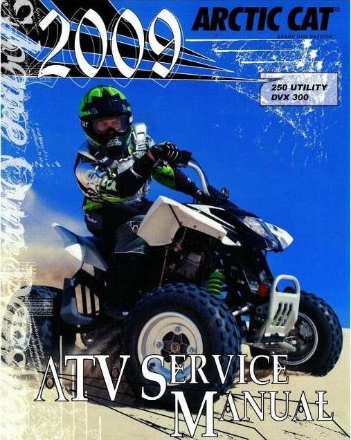 2009 Arctic Cat 250 Utility / DVX 300 ATV Service Manual on a CD For Sale