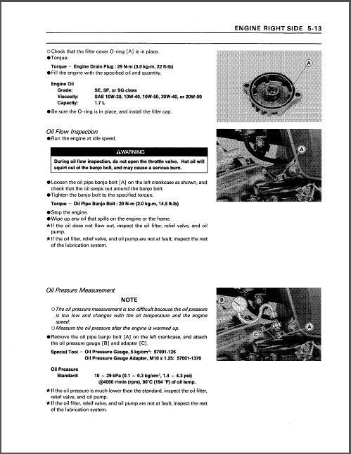 95 04 kawasaki lakota 300 sport kef300 service repair workshop