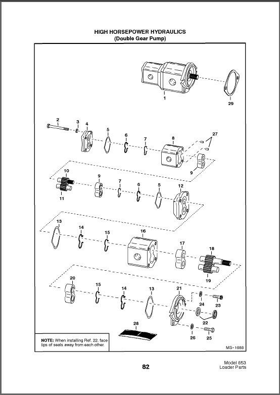 Bobcat 843 Skid Steer Loader Parts Manual On A Cd For Sale