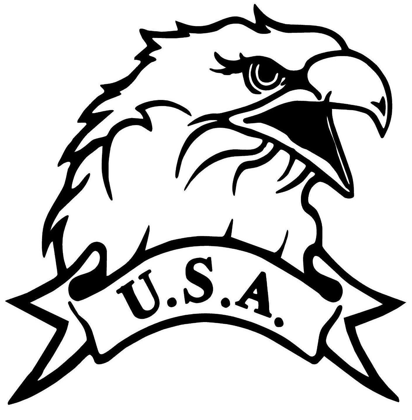 Usa American Patriotic Eagle Window Decal Sticker Car Truck Vinyl Funny For Sale