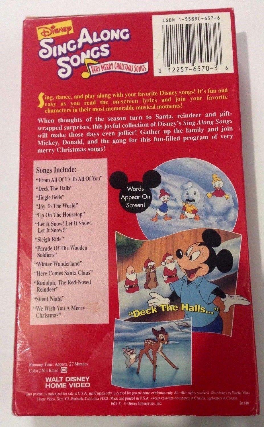 disney sing along songs very merry christmas vhs tape paper case vintage holiday for sale item 1833791 - Disney Sing Along Songs Very Merry Christmas Songs disney sing along songs very merry christmas vhs tape paper case vintage holiday for sale item 1833791 - Disney Sing Along Songs Very Merry Christmas Songs